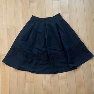Express Black Skirt Below Knee Size 6